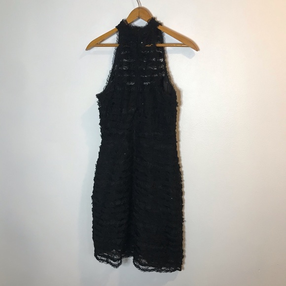 NEW BB Dakota Surrey Black Sequin Ruffle Dress XS - Picture 5 of 9